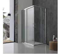 CABINE DE DOUCHE 70 X 100 CM EN VERRE TRANSPARENT GIADA