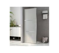 Paroi de Douche à l'Italienne Cabine de Douche Cloison de Douche Salle de Bain Maison Intérieur Verre ESG Dépoli 140x195 cm 5 mm