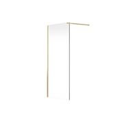 Paroi de douche à l'italienne - Doré - Verre 6 mm - 140x200 cm - DAREN