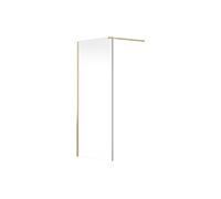 Paroi de douche à l'italienne - Doré - Verre 6 mm - 140x200 cm - DAREN