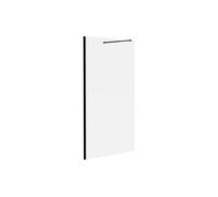 Paroi de douche à l'italienne noir mat - Verre anti-calcaire 8 mm - 120x200 cm - DAREN