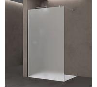 Paroi de douche à l'italienne opaque 140cm SOGOOD Bremen1VS verre de sécurité 8mm