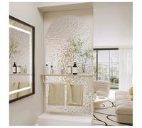 Paroi De Douche À L'italienne, Paroi De Douche De Salle Bain, Séparateur De Pièce Avec Porte-serviettes, Écran De Confidentialité Translucide Chambre, Salle De Bain, Toilettes(White-b,60x60 cm)