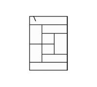 Vente-unique - Paroi de douche à l'italienne style industriel - 140 x 200 cm - SEFANA II