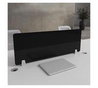 Paroi de douche autoportante translucide - Lot de 1 cloison de confidentialité pour bureau et salle de classe - Barrière de protection portable avec base stable, panneau de protection de qualité