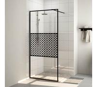 Paroi de Douche avec Verre ESG Transparent 90x195 cm Cloison Baignoire vidaXL