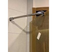 Paroi de Douche Barre Stabilisatrice Barre de Fixation Réglable pour Paroi de Douche Triangulaire, Stabilisateur de Parois de Douches Sans Cadre/Pince de Fixation, Rail de(60 cm (23 5/8"))