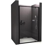 Paroi de douche en niche NT604 FLEX - avec porte pivotante - couleur et largeur au choix, Largeur:1000mm, Couleur du profilé:Noir mat
