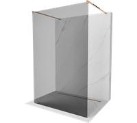 Paroi de douche Mexen Kioto 100 x 200 cm, graphite/or rose, verre trempé