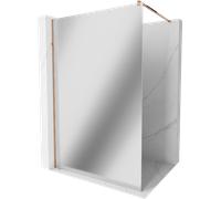 Paroi de douche Mexen Kyoto 110 x 200 cm verre miroir 8 mm design or rose