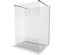 Paroi de douche Mexen Kyoto 120 x 200 cm, 8 mm, transparent/gel, noir