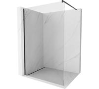 Paroi de douche Mexen Kyoto 160 x 200 cm, verre transparent 8 mm, profil noir