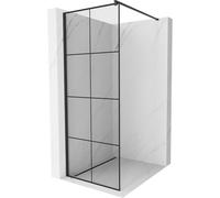 Paroi de douche Mexen Kyoto 70 x 200 cm, design transparent/noir 8 mm, noir