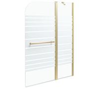 Paroi de bain douche TUAPI 140 x 100 cm Doré