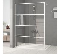 Paroi de Douche Noir 100x195 cm Verre ESG Dépoli Ecran Cloison Cabine vidaXL