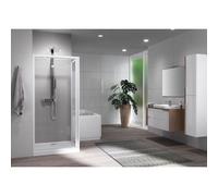 Paroi de douche pivotante et réversible - Riviera 2.0 G 78-82CM V.TR BLC NOVELLINI