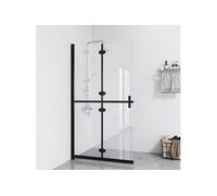 Paroi de douche pliable Verre ESG transparent 110x190 cm