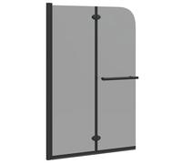 vidaXL Enceinte de Douche Noir 120 x 140 cm Verre ESG et aluminium