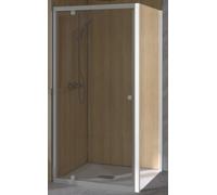 Paroi de douche SUPRA III FIXE 80 cm profilé blanc avec verre transparent KINEDO PA1571BTN