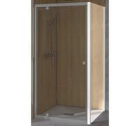 Paroi de douche SUPRA III FIXE 80cm profilé blanc avec verre transparent - KINEDO - PA1571BTN