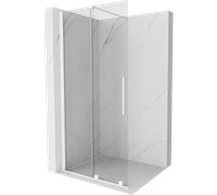 Paroi de douche Walk-In Velar Mexen 100 x 200 cm, 8 mm, transparente, blanche