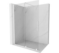 Mexen Velar Paroi de douche coulissante Walk-in 160 x 200 cm, transparent 8 mm, blanche - 871-160-000-03-20 23944 5905315214348