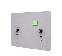 Paroi de séparation acoustique HWC-G75 tissu 75x60cm gris