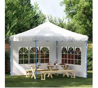 Paroi de tente de réception - vidaXL - 2 pièces - Fenêtres décoratives - 300x195 cm - Blanc - Résistant aux UV