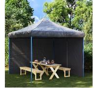Paroi de tente de réception - vidaXL - 2pcs - PE résistant aux UV - Anthracite - Installation facile