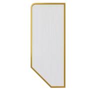 Paroi d'intimité en acier inoxydable pour salle de bain avec s trempé - Séparateur Slish pour une meilleure intimité - Design moderne étanche et facile à installer