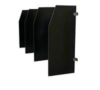 Paroi d'intimité pour toilettes Panneau De Séparation for Urinoir for Hommes, Multicolore, Plusieurs Tailles, 3 Ou 4 Pièces(Black-90cm*40cm,Partition*4)