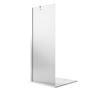WALK IN PAROI 56CM H190 DOUCHE FIXE VERRE ANTICALCAIRE TRANSPARENT 6MM