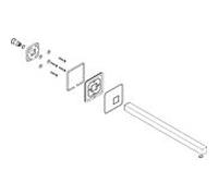 paroi du bras de hansgrohe Axor Starck 95891000 pomme de douche chromé