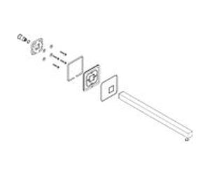 paroi du bras de hansgrohe Axor Starck 95891000 pomme de douche chromé