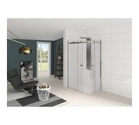 Kinedo Porte de douche coulissante KINESTYLE en angle, 2 Portes 1000x800mm Verre Transparent