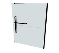 Paroi latérale carrée HÜPPE Duplo pure Walk-In 1 pièce, largeur : 160 cm,