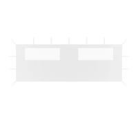 vidaXL Prieelzijwand met ramen 4x2 m wit3070424 Blanc G