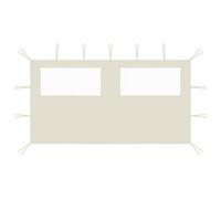 Vidaxl Paroi Latã©Rale De Belvã©Dã¿Re Avec Fenãªtres 4x2 M Crã¿Me