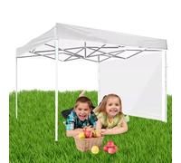 Paroi Latérale De Parasol - Panneau D'auvent À 4, Bâche Extérieure, Mur D'ombrage Pliable Instantanément avec Protection UV | Accessoire D'abri Extérieur