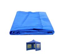 Paroi latérale de Tente SunWall auvent 3x2 m, fenêtre Transparente imperméable à l'eau et à la Pluie, Couverture d'auvent de Patio Pliante d'angle, Tissu Oxford (Bleu) - Paroi latérale Tente