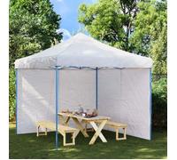 vidaXL Tentwanden 2 st met ritssluiting PE wit 45114 Blanc G