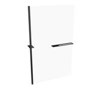 HÃPPE Select+ paroi latÃ©rale seule, Ã©paisseur de verre 10mm, largeur 1200mm, SL0105, Cabines de douche: Couleur du profilÃ© Verre noir Edition ESG clair avec ANTI-PLAQUE - SL0105123322