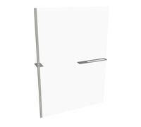 HÃPPE Select+ paroi latÃ©rale seule, Ã©paisseur de verre 10mm, largeur 1400mm, SL0106, Cabines de douche: Verre profilÃ© argentÃ© mat ESG clair avec ANTI-PLAQUE - SL0106087322