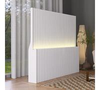 Paroi pliable en papier avec lumière LED, séparateur de pièce en carton réglable, hauteur 160 cm, largeur 500 cm, étagère Sto portable, séparateur économiseur d'espace
