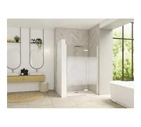 Paroi Smart Design P Charnières sans seuil 90 blanc cosmos droite - KINEDO PA1411BCOED