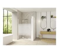 Paroi Smart Design P Charnières sans seuil 90 blanc cosmos gauche - KINEDO PA1411BCOEG