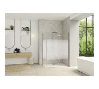 Paroi Smart Design P Charnières ss seuil pour P+F 110 chromé cosmos droite - KINEDO PA1613CCOED
