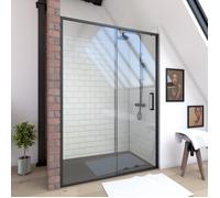 Porte de douche - Factory - style industriel - 140x200cm AURLANE