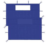 vidaXL Parois latérales de belvédère avec fenêtres – Bleu – 4,5 x 2,1 m / 3 x 2,1 m / 200 x 70 cm