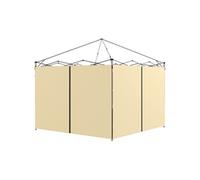 Outsunny Parois latérales de Rechange Barnum Panneaux latérals pour tonnelle 3 x 3 ou 3 x 6 m 2 pièces Beige